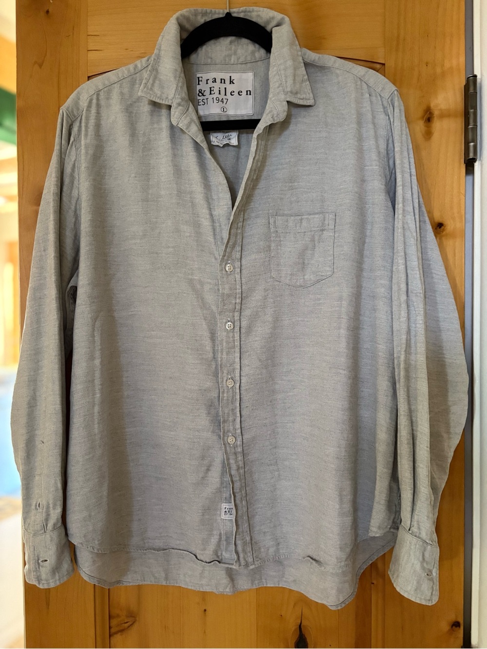 Frank and Eileen Eileen Flannel top
